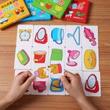 Cartões Montessori de Correspondência de Animais – Jogo Cognitivo de 32 Peças para Crianças