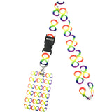 Cordão de Pescoço Estampado com Identificação para Autismo – Porta-Chaves, Celular, Crachá e Apito de Segurança Infantil