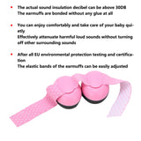 Bebê com cancelamento de ruído fones de ouvido proteção protetores de orelha para bebês com bandana elástica avião viagem acessórios do bebê