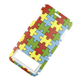 Cordão de Pescoço Estampado com Identificação para Autismo – Porta-Chaves, Celular, Crachá e Apito de Segurança Infantil