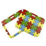 Cordão de Pescoço Estampado com Identificação para Autismo – Porta-Chaves, Celular, Crachá e Apito de Segurança Infantil