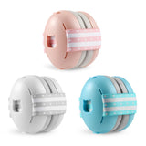 Bebê com cancelamento de ruído fones de ouvido proteção protetores de orelha para bebês com bandana elástica avião viagem acessórios do bebê