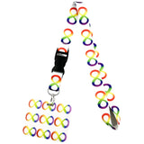 Cordão de Pescoço Estampado com Identificação para Autismo – Porta-Chaves, Celular, Crachá e Apito de Segurança Infantil