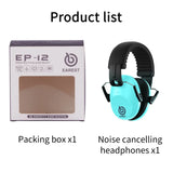 Proteção para os ouvidos, protetores de ouvido dobráveis para crianças e adultos, protetores de ouvido para tiro nrr 20 db, redução de ruído, fone de ouvido de segurança