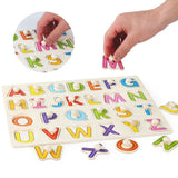 Quebra-Cabeça Montessori de Madeira com Pinos – Formas, Frutas e Animais em 3D para Coordenação Motora e Concentração Infantil