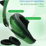 Protetores de orelha anti-ruído para crianças, fofos, orelhas de gato rosa, proteção auditiva ajustável para estudo, sono, cancelamento de ruído